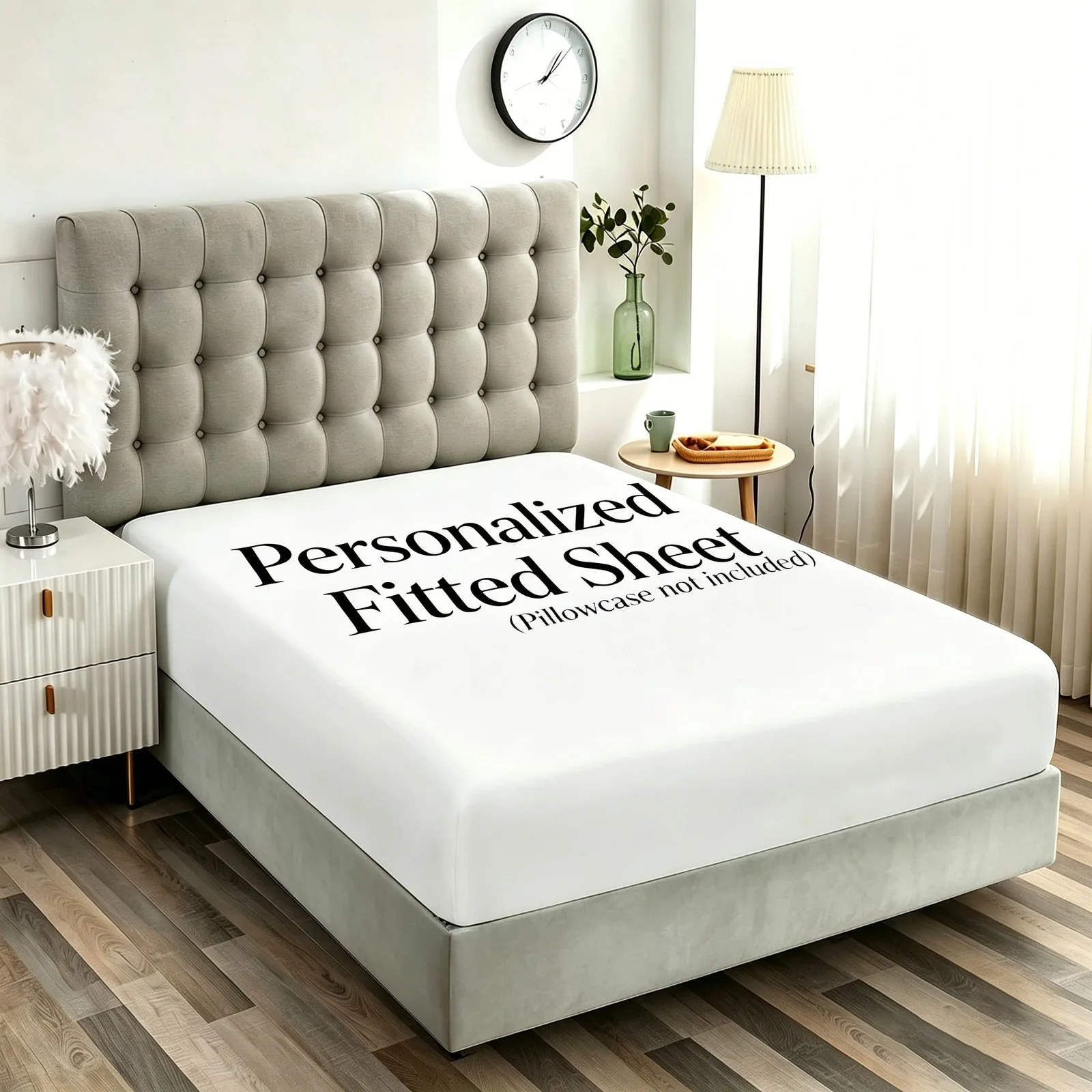 Custom Personalized Fitted Sheet Your Design Soft Polyester Deep Pocket 13"