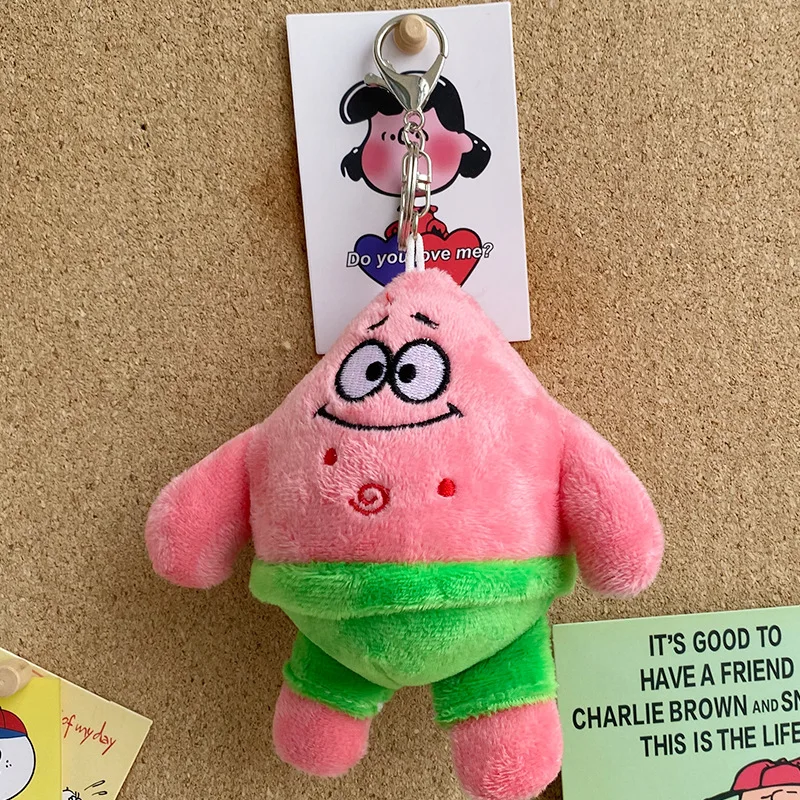 Spongebob Squarepants Patrick Star Squidward Eugene H. Krabs Gary Stuffed Plush Toy Pendant Keychain Kids Birthday Gift