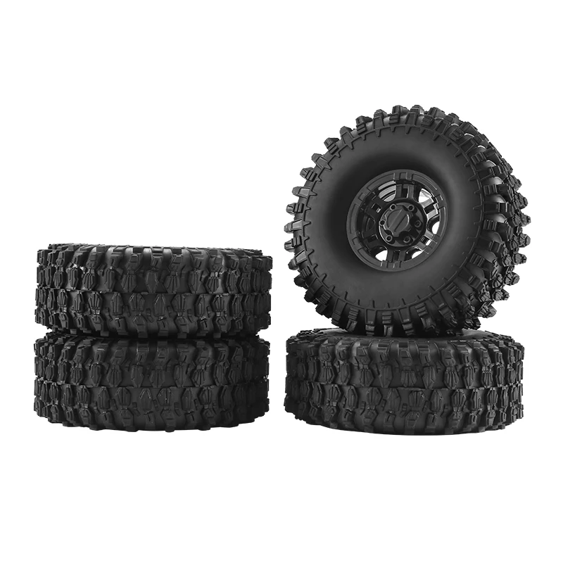 4PCS 1.9inch 120mm 1/10 RC Crawler Car Tires Tyres for AXIAL SCX10 Wltoys Traxxas Redcat Rock 4WD MN99S Toys