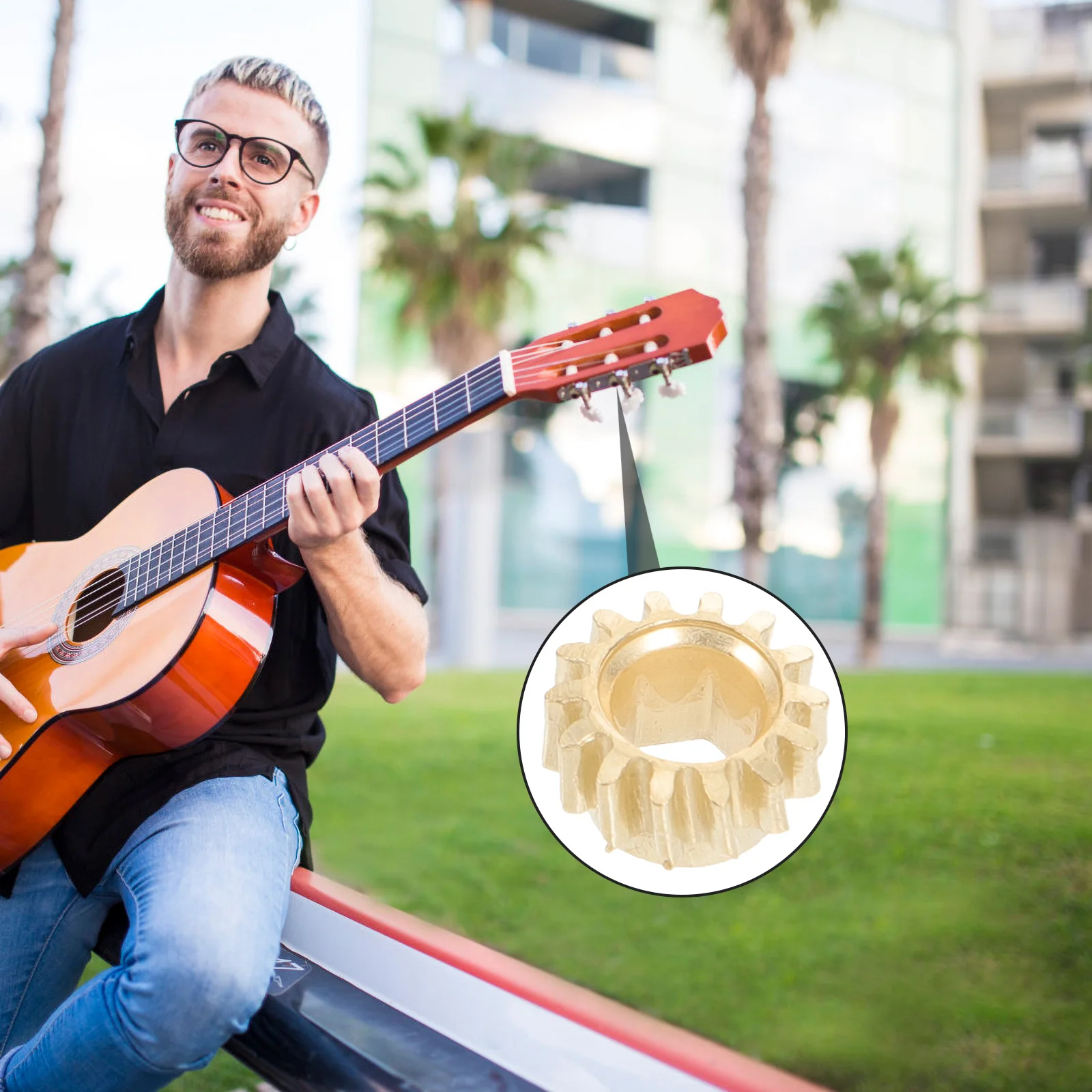 

12pcs Guitar Tuning Peg Gears Metal Hexagonal Durable Replacement For Electric Bass Folk Acoustic Guitars Guitar Tuning Machine