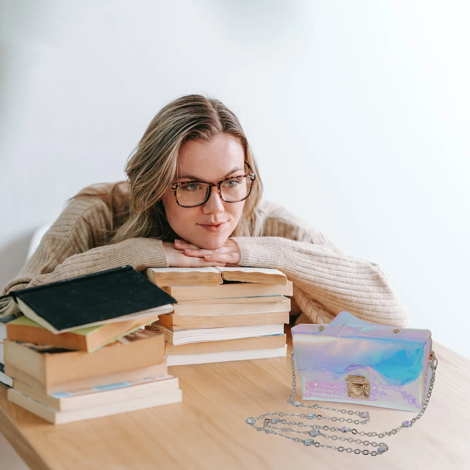 Borsa a catena con cinturino fai da te, decorazione, borsa a tracolla, tracolla, borsa di ricambio in metallo, donna