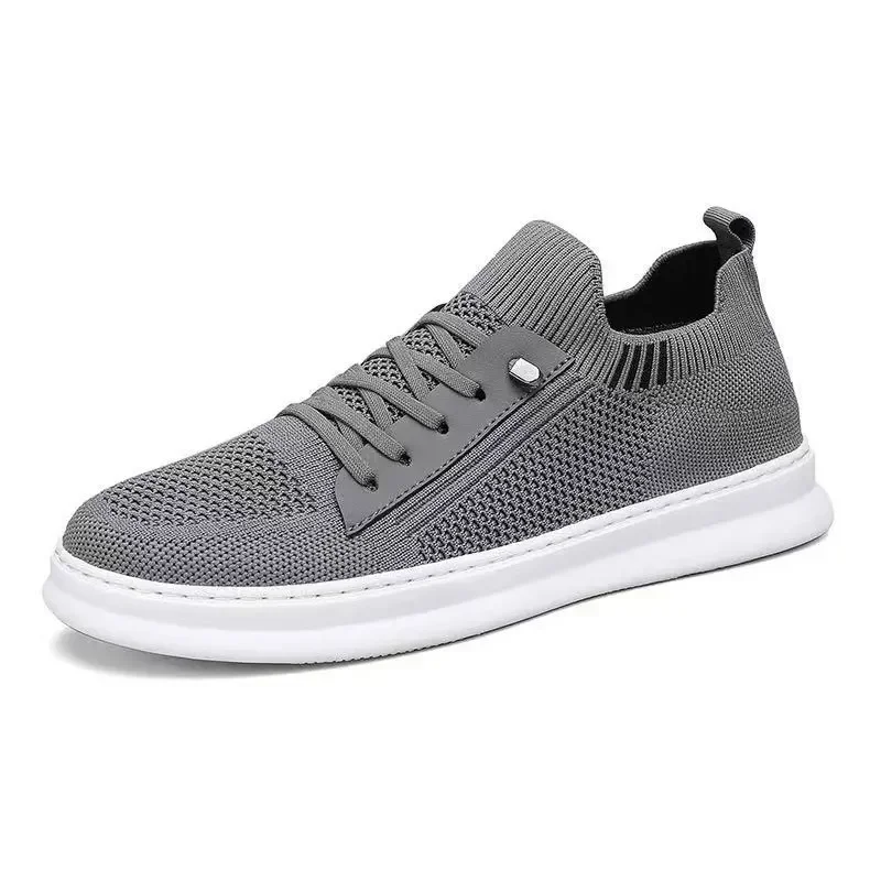 Mesh Men\'s Shoes Trendy Fashion Casual Sports Shoes Lightweight Soft-soled Running Wear Resistant Mesh Shoes