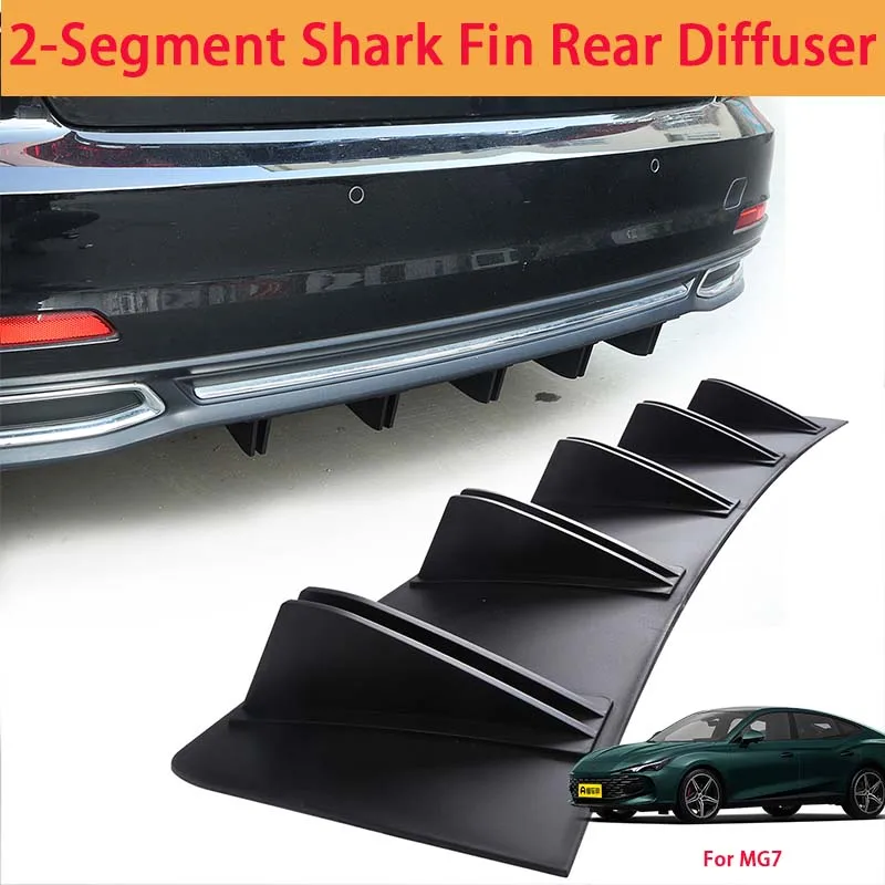 For MG7 Shark Fin Rear Diffuser Split Chassis Spoiler Auto Aerodynamic Parts Aerodynamic Modification