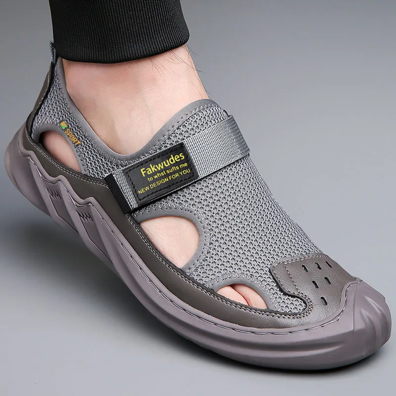 New Men's Sandals 2025 Man Fashion Summer Breathable Outdoor Beach Comfortable Casual Shoes Sneakers Outdoor Camping Shoes - Image 5