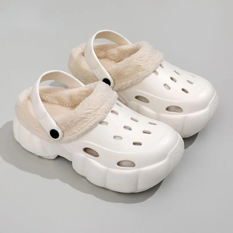 Ladies Winter Plus Fleece Warm Cotton Drag Outdoor Breathable Non-slip Cotton Shoes Can Be Disassembled Womens Slippers New