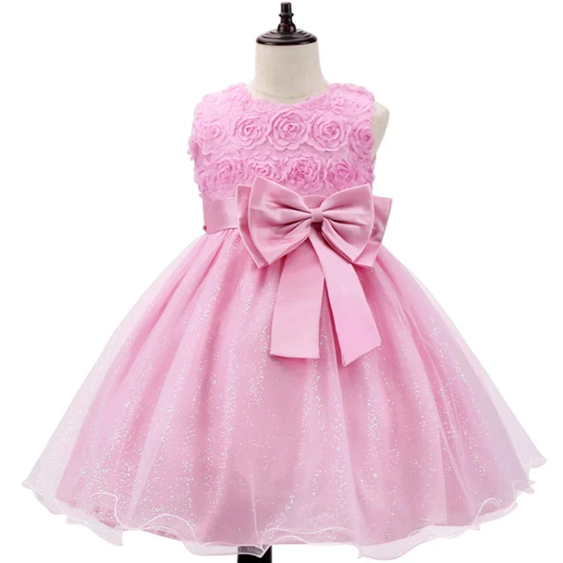 Girl Flower Princess Dress Kids Summer Gown Dresses For 1-12 Year Girls Wedding Birthday Party Clothing Children Prom Costume