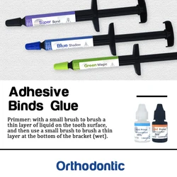 Dental Orthodontic Light-cure Adhesive Bondable Glue Bonding Brackets Buccal Tube Braces Bonding System
