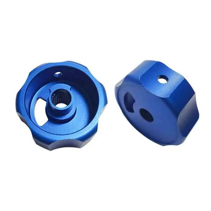 

Customized Cnc Machining Precision 6061 Blue Anodized Aluminum Alloy Knob Switch Handwheel Accessories For Fast Processing