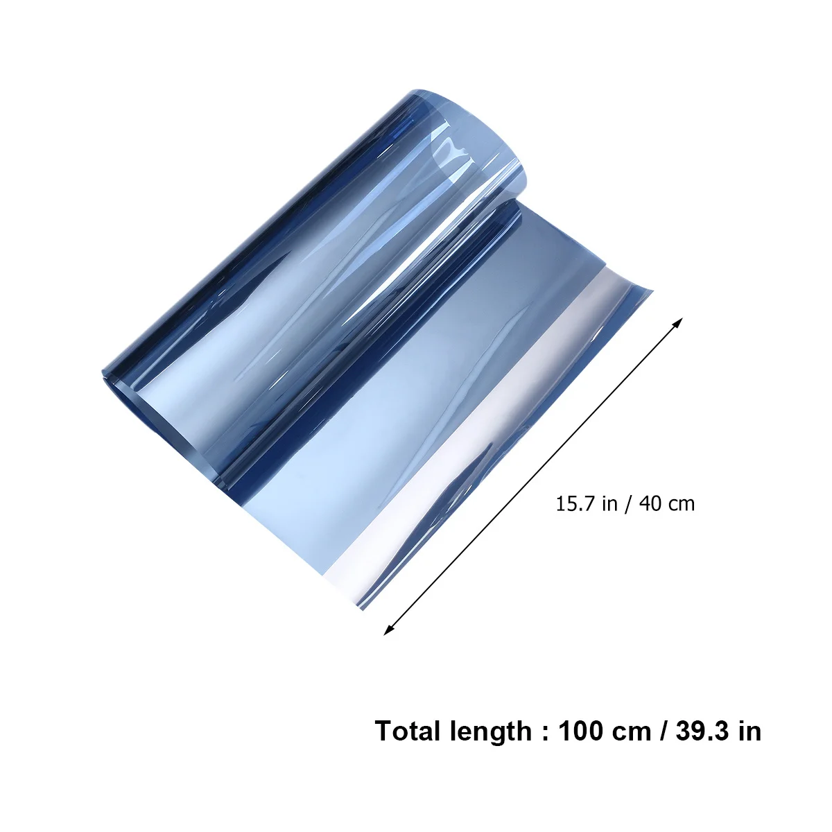 زجاج مضاد للانعكاس أزرق رمادي 40 سنتيمتر عرض 100 سنتيمتر طول لاصق دعم الأشعة فوق البنفسجية حماية نافذة ملصق للمنزل مكتب