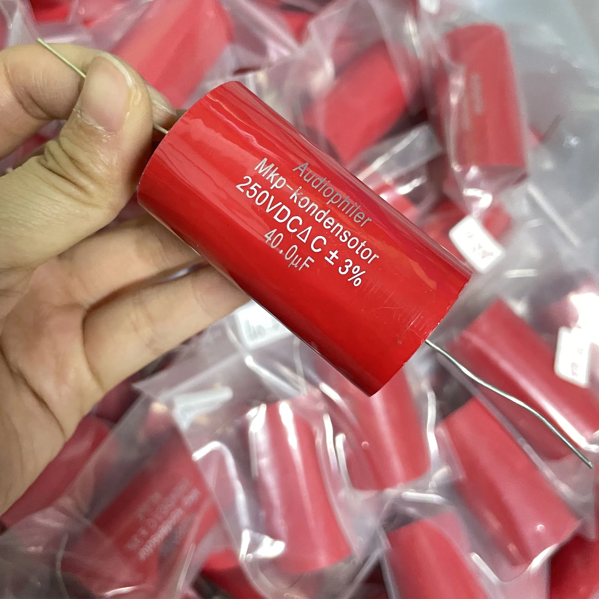 Test And Matched 2PCS Audiophiler Axial MKP Capacitor 40uf 250V DC error±3% HIFI Frequency Dividing MKP Audio Capacitance