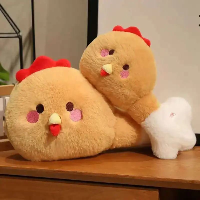 

Funny Creative Chicken Leg Latest Simulation Toy Stuffed Plush Doll Cartoon Anime Cute Pillow Kids' Birthday Gift Home Decor