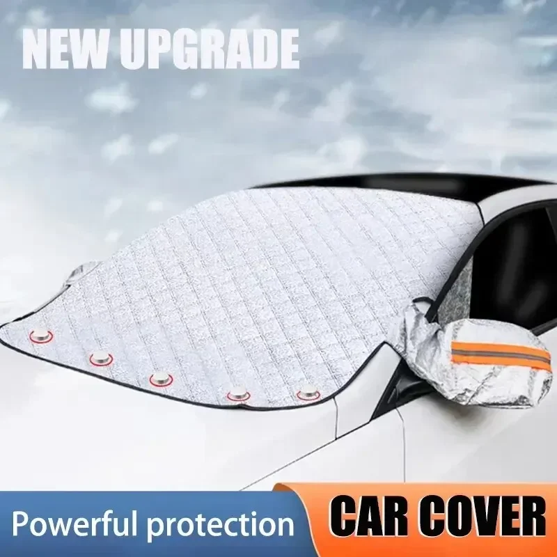 

Automobile front windshield snow guard, UV shading device, sun protection for outdoor use. Suitable for both summer and winter.