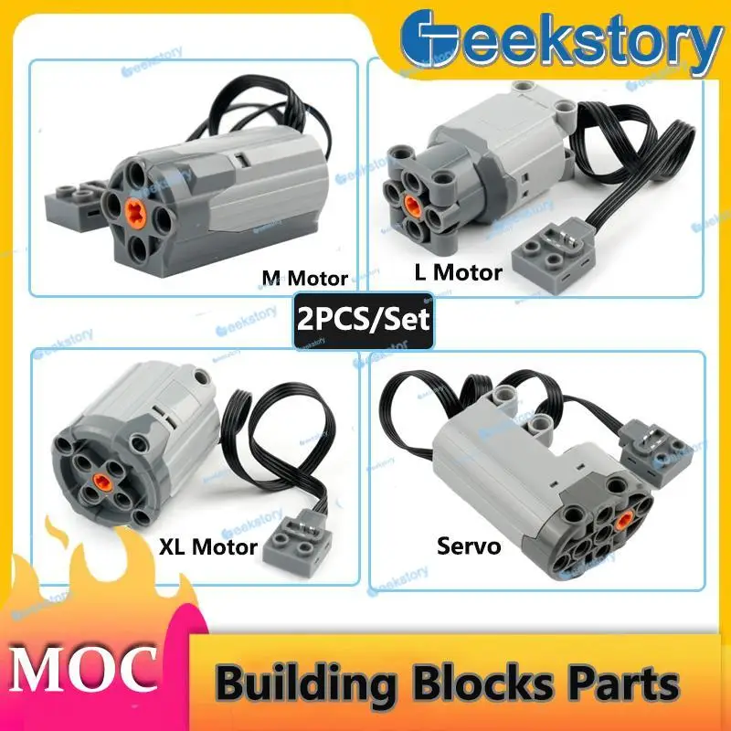 

2 шт./компл. M/L/XL/Sever Motor Technology строительные блоки, детали, функция питания в сборе для PF MOC, кирпичи, игрушки «сделай сам», радиоуправляемые аксессуары