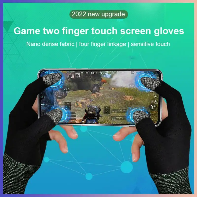 5/1pair Finger Sleeves For Gaming Thumb Finger Sleeves For Game Pubg Mobile Anti Slip Finger Gloves Phone Games Accessories