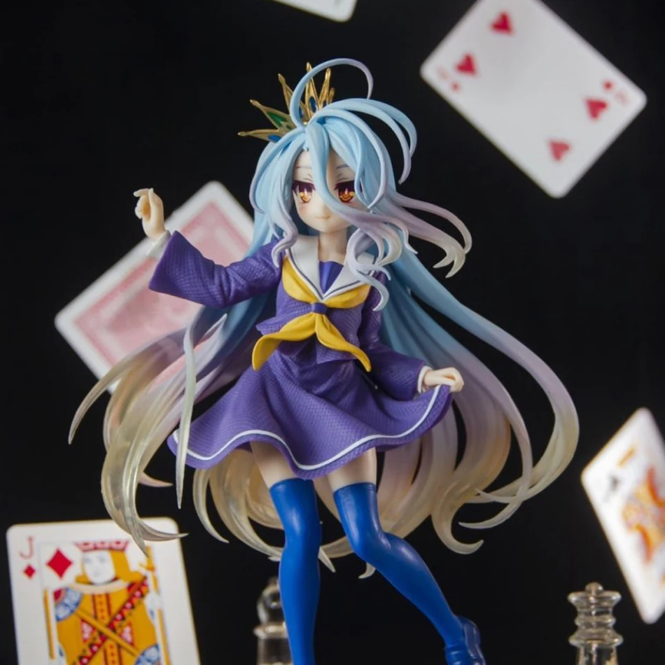 لا لعبة لا حياة 18 سنتيمتر شيرو القط الأذن موحدة على تاج عمل الشكل لعبة للطفل هدية عيد ميلاد تحصيل نموذج سطح المكتب حلية #6