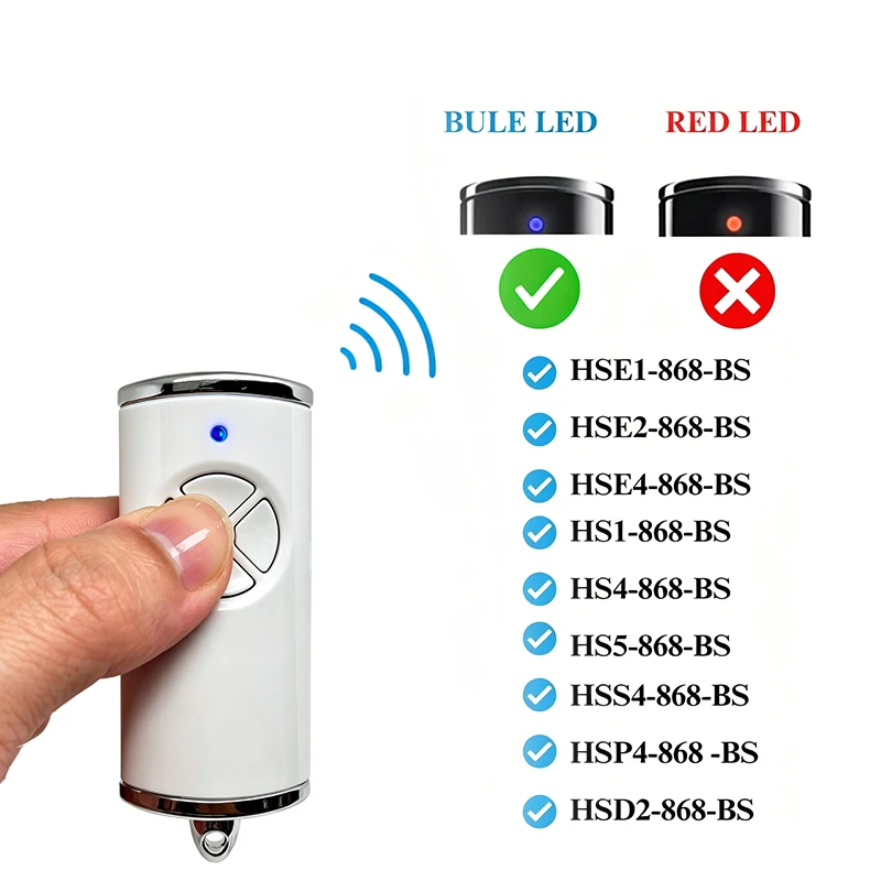HSE4-868-BS HSE2 white Compatible Original Hormann Bisecur command HSE2 HS1 HS4 868 BS Remote Control - view 6