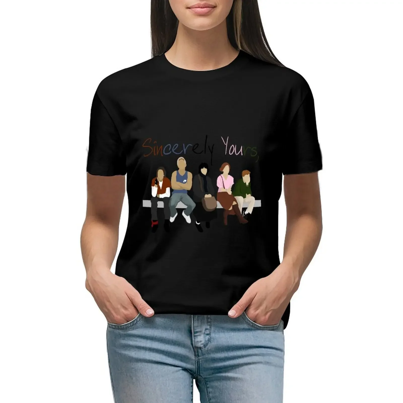 

Sincerely Yours, The Breakfast Club T-Shirt customs animal print plus size tops cat shirts for Women