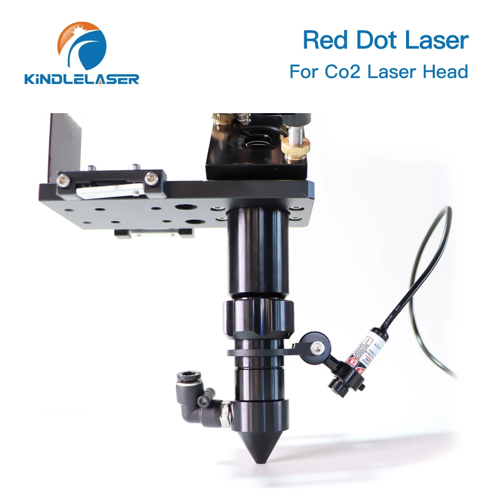 Modulo diodo Kindlelaser Nuovo stile Dispositivo punto rosso Posizionamento DC 5V per testa di taglio per incisione laser Co2 fai-da-te