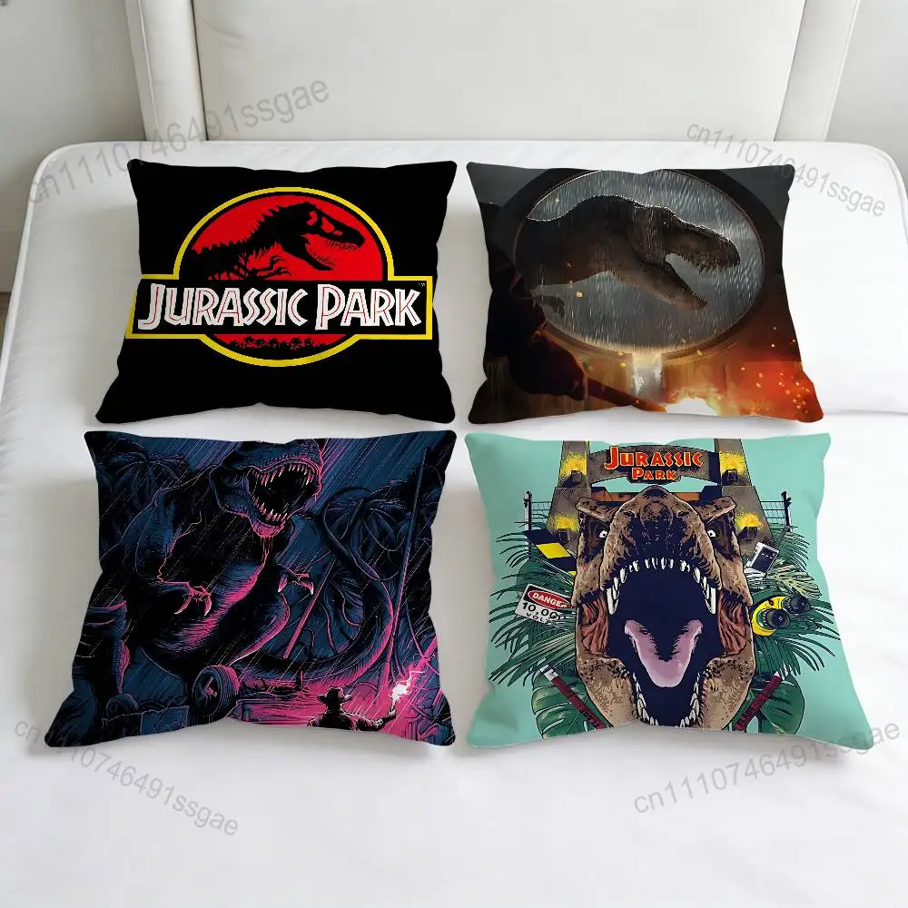 J-Jurassic P-Park wrold Decorative Square Pillow Cover Modern Cushion Case for Living Room Bedroom