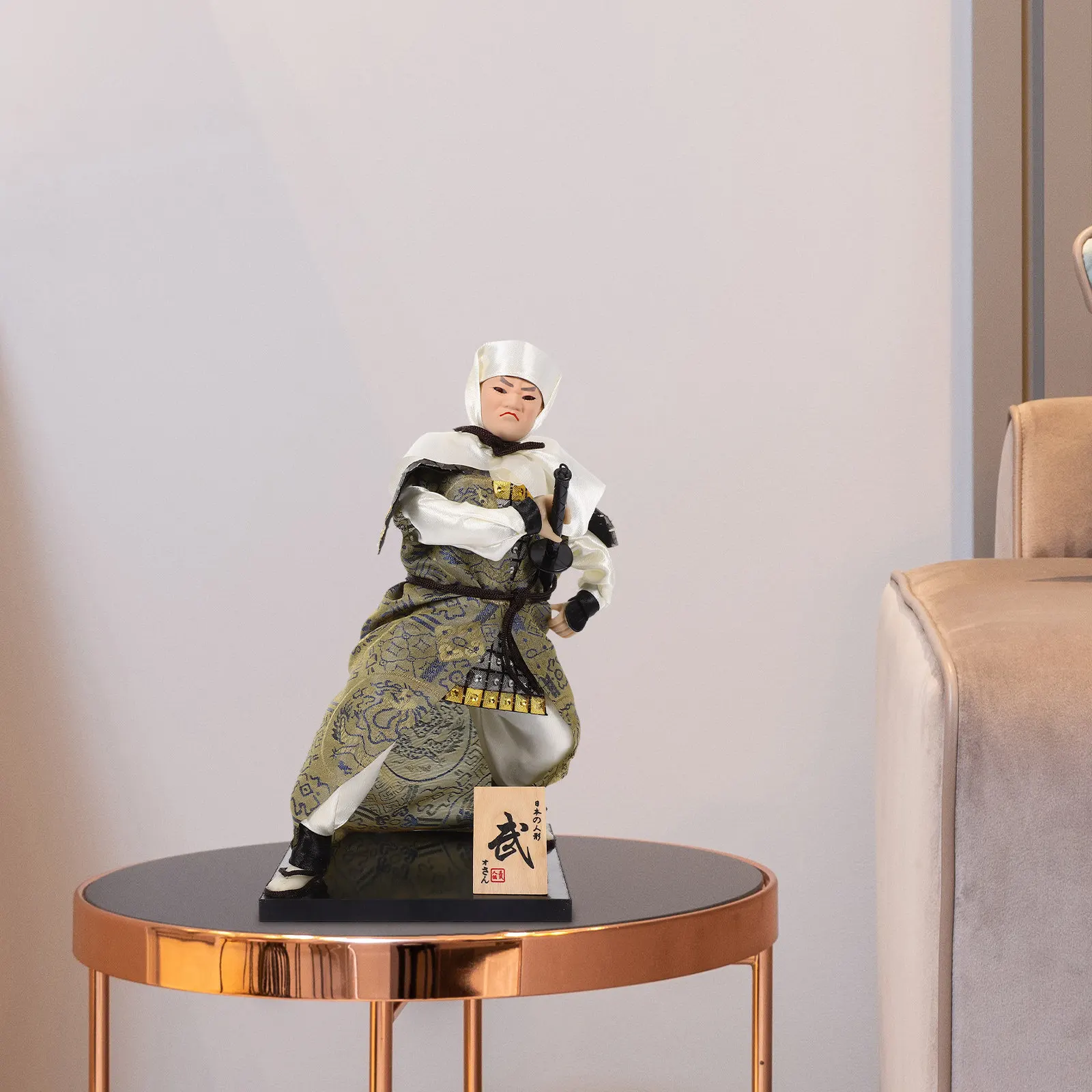 

Японская декоративная фигурка самурая: традиционная маленькая фигурка самурая ручной работы, украшение для дома, настольный декор, предмет искусства в японском стиле