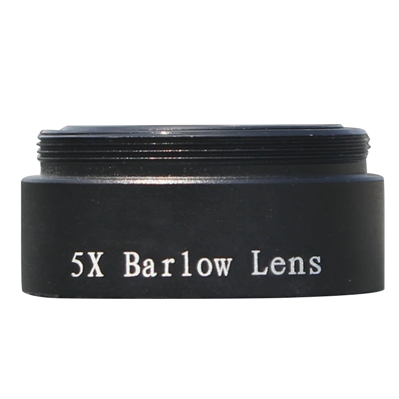 Barlow Lens 5X for Any M28X0.6 Thread 1.25inch Telescope Eyepiece Astronomy Diagonal Extender Tube or Camera Adapter