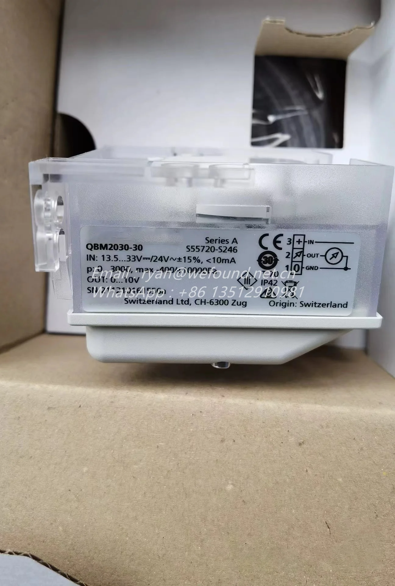 QBM2030-30 para Sensor de presión diferencial SIEMENS, S55720-S246