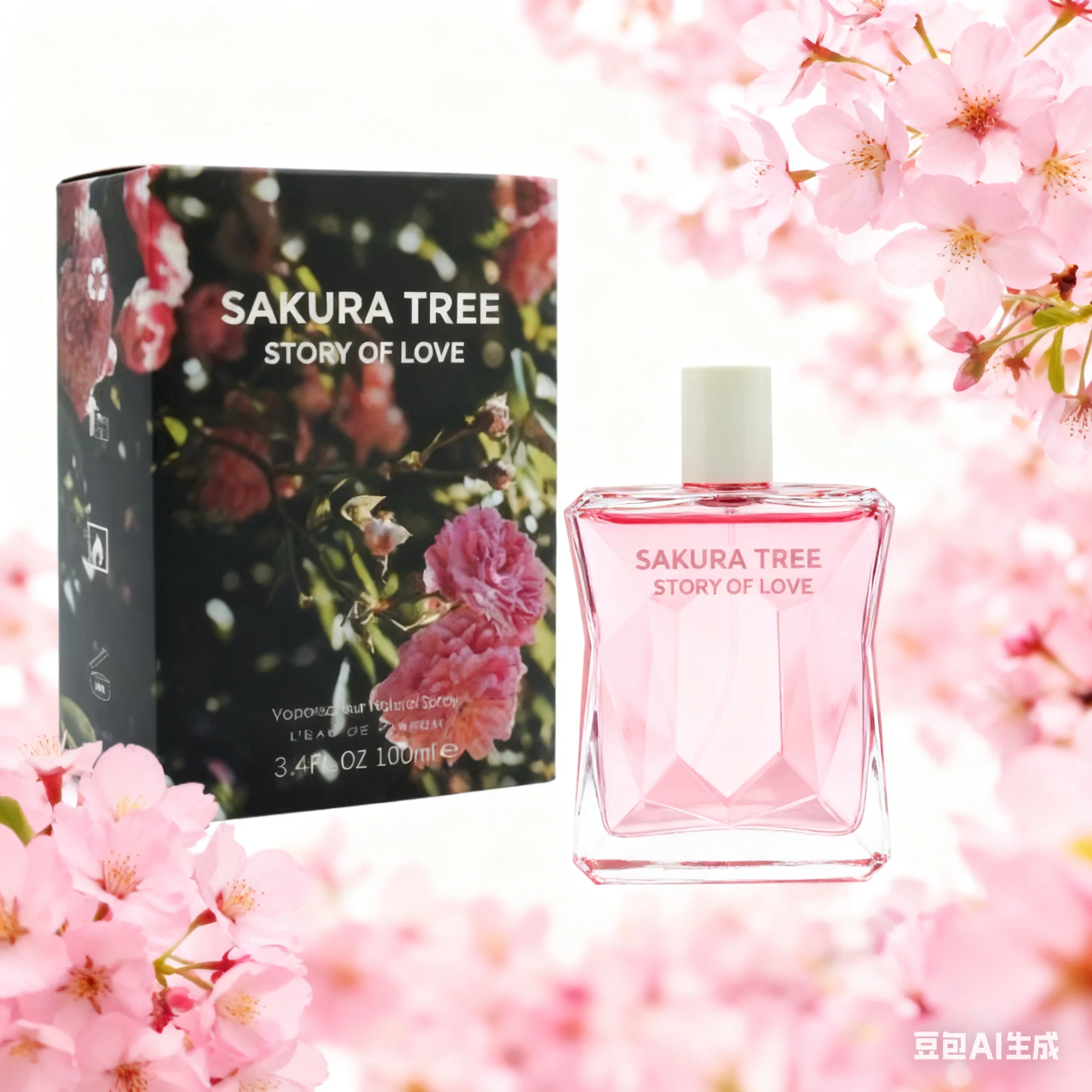 100ml Parfum Wanita Arab Dubai Pink Cloud Gourmand Eau De Parfum Parfum Wanita Elegan Aroma Floral Tahan Lama Semprotan
