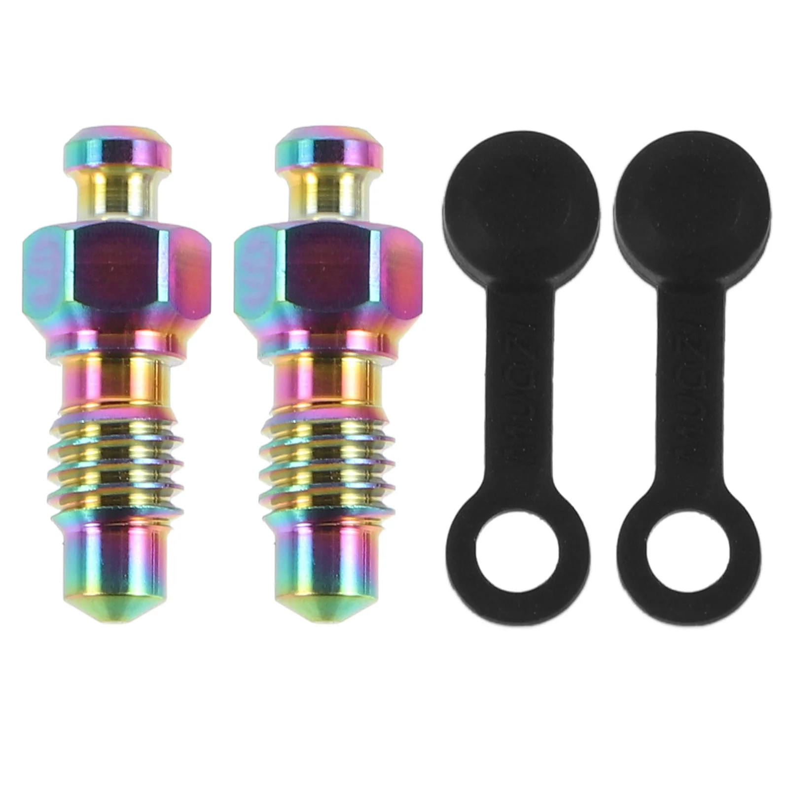 

1 set Brake Bleeder Screw Caps Set High-Strength Speed Bleeders For Brake Front Fork Air Bleeder Screws Motorcycle Bike Stem
