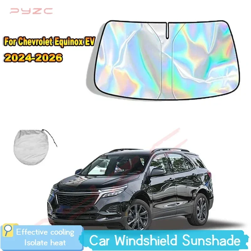 For Chevrolet Equinox EV 2024-2026 Car Windshield Sunshade Cover Front Window Sun Shade Visor Auto Interior UV Protection