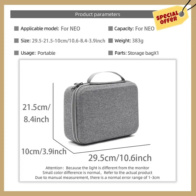 Коробка для хранения DJI Neo, портативная сумка для хранения, сумка для аксессуаров для дронов DJI Neo-WMAN