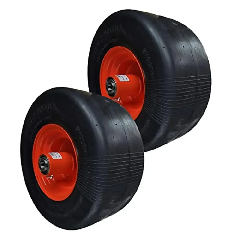 Set of 2 Solid No Flat Tires 13x6.50-6 Compatible with Toro Mowers 103-0065 103-0069 103-5188 109-9127 / PMS-13x6.5-6-Toro