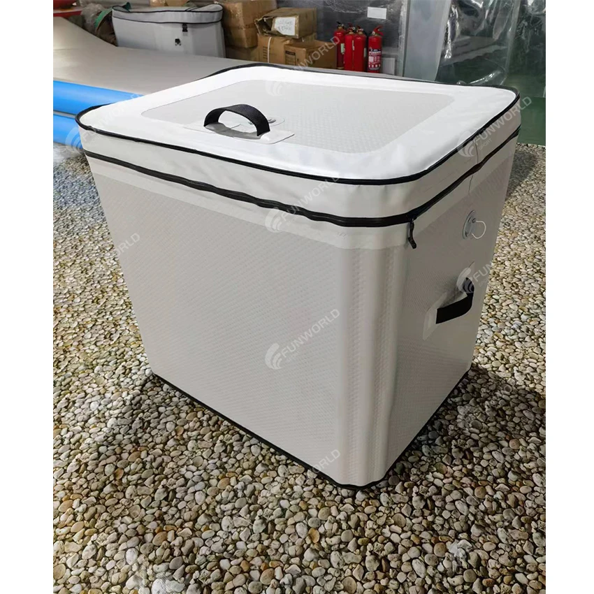 Square Inflatable Ice Bucket Box Drink Container Treasure Chest For Camping Travel Ice Cooler