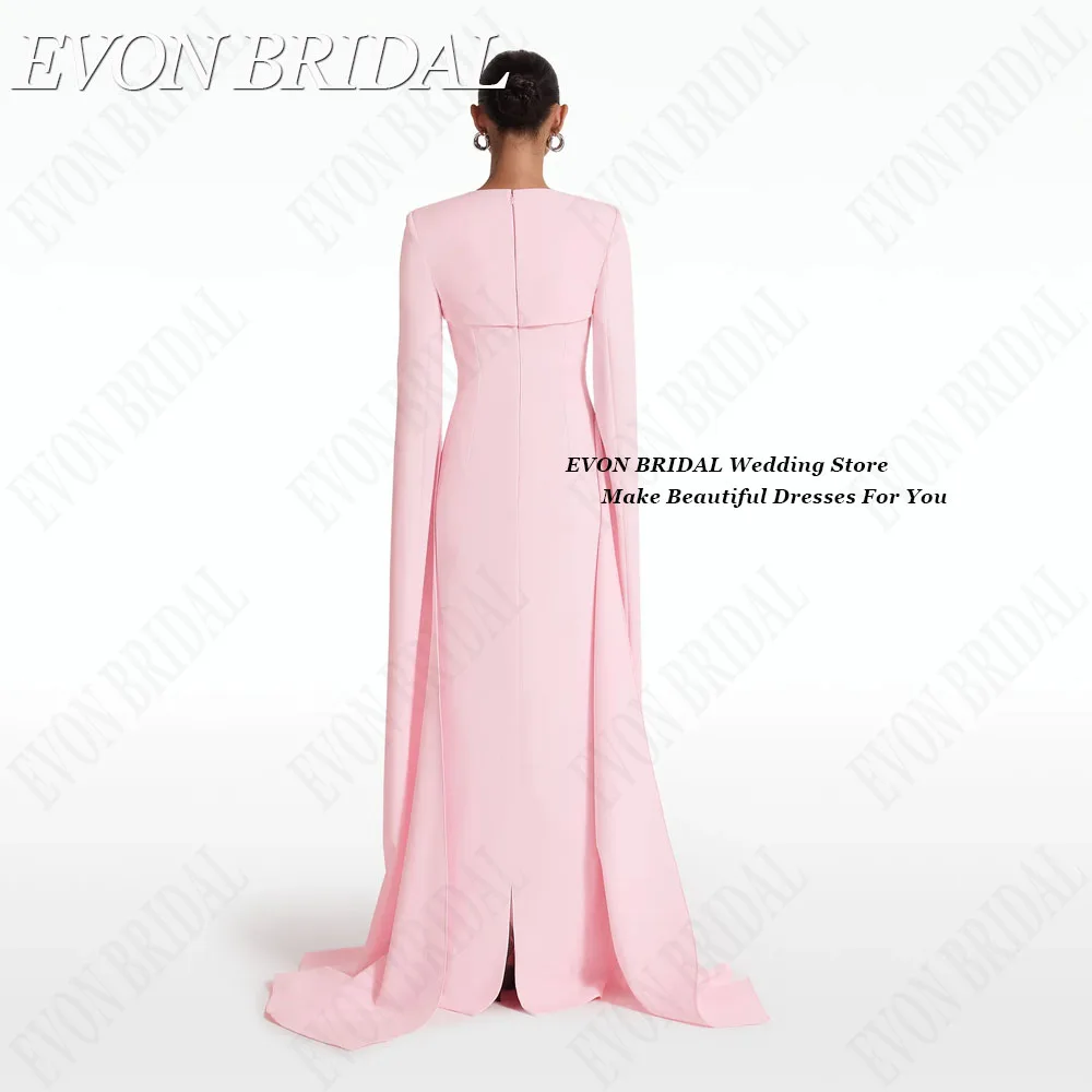 EVON BRIDAL Pink Satin Evening Dress 2024 Mermaid Formal Occasion Dresses Sexy Women vestidos de fiestas elegantes de noche