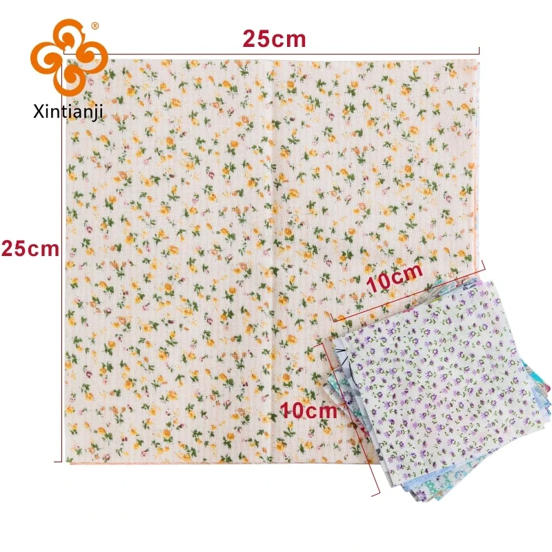 7PCS 24x25cm Cotton Patchwork Fabric Printed Cloth Sewing Quilting Fabrics for Needlework DIY Decoupage Handmade Accessories