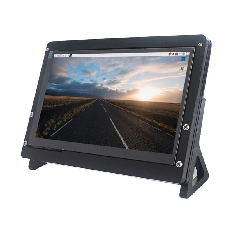 Capacitive Monitor For Raspberry Pi 5 7 Inch Touch Screen 800X480 IPS Display With Holder HDMI-Compatible Interface
