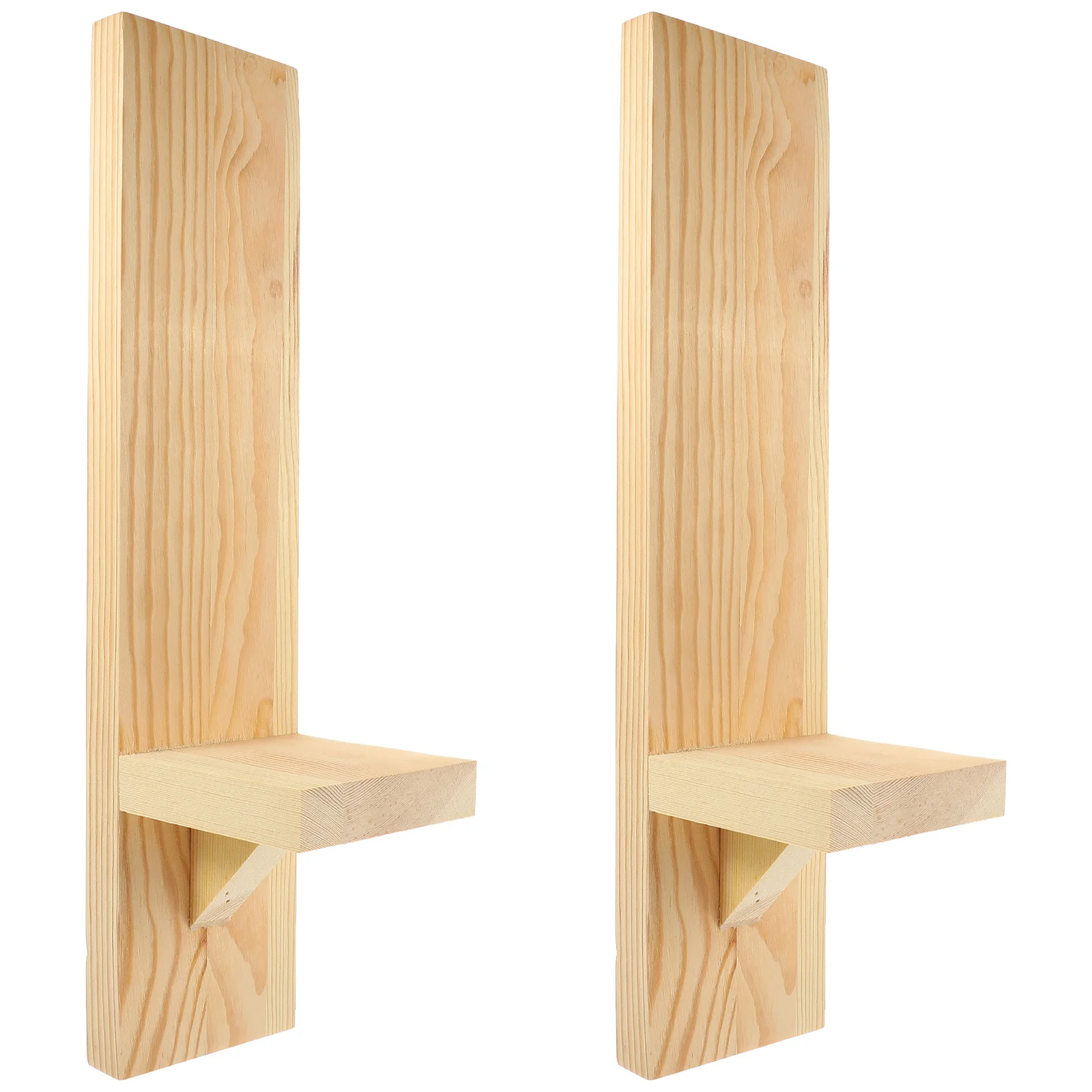 

1Pair Wooden Wall Holder Decorative Sconces for Living Room Bedroom Hallway Wall Art Decor Warm Romantic