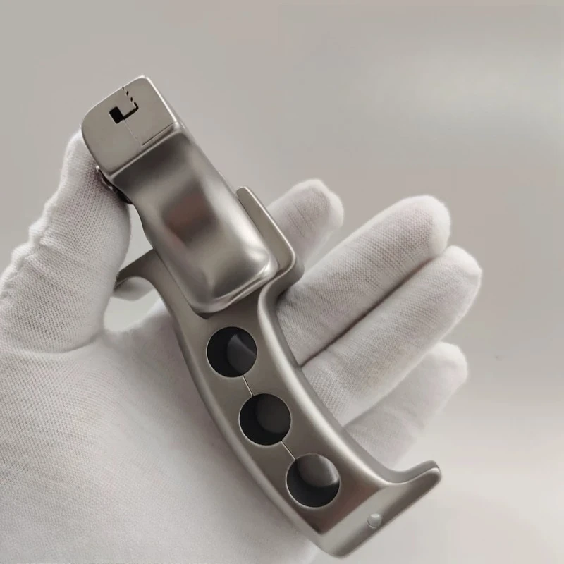 Full Titanium Alloy Large Support Head Powerful Flat Rubber Band Outdoor Competitive Portable Hunting EDC Tool