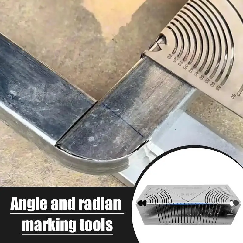 Imagem -03 - Régua de Marcação de Ângulo e Arco Ângulo Reto Ferramenta Ergonômica de Desenho Paralelo Régua Dobrável de 90 Graus para Aço Inoxidável