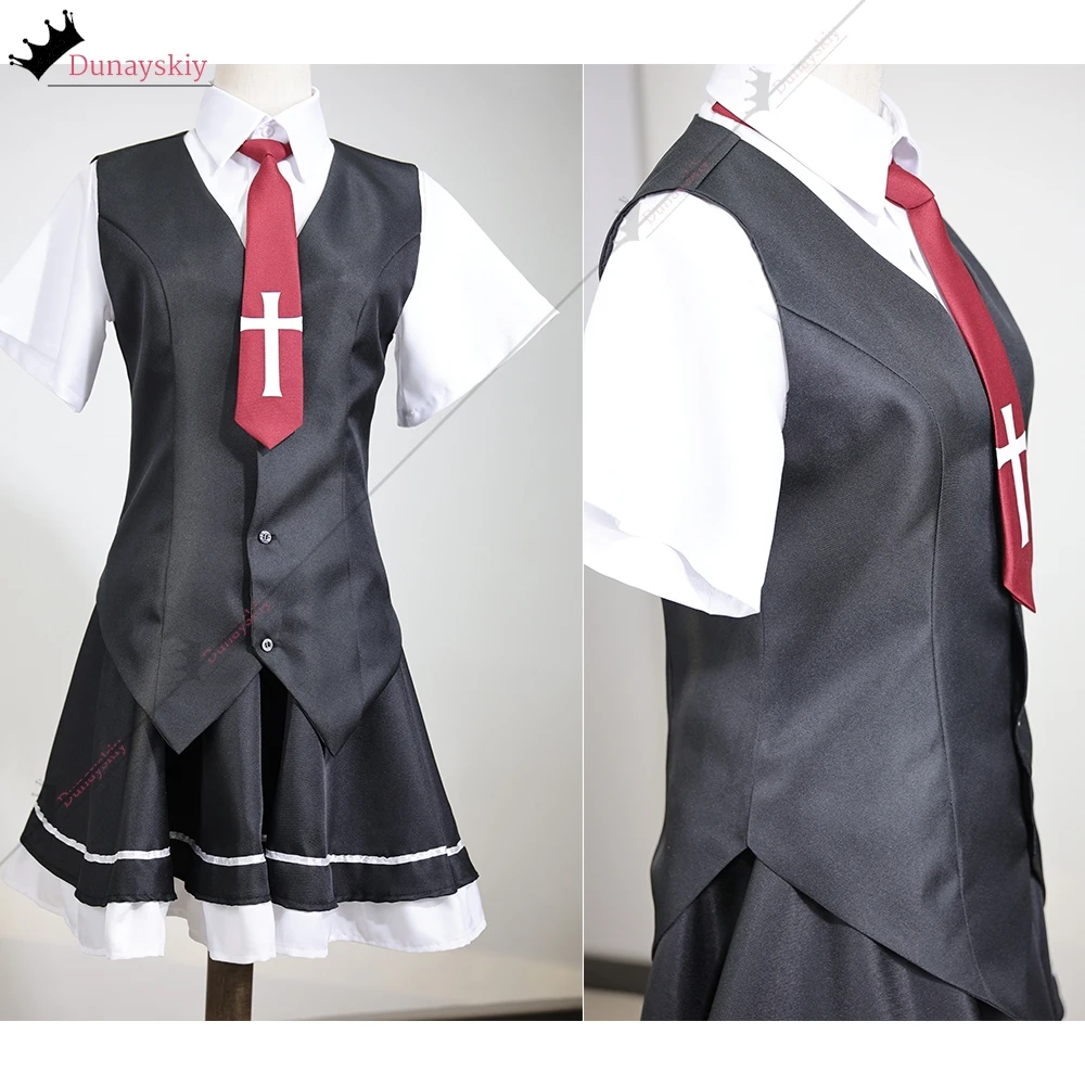 Anime Wonderful Everyday Tsui No Sora Zakuro Takashima Down The Black Dress Cosplay Costume じらいけい JK School Women Uniforms Suit