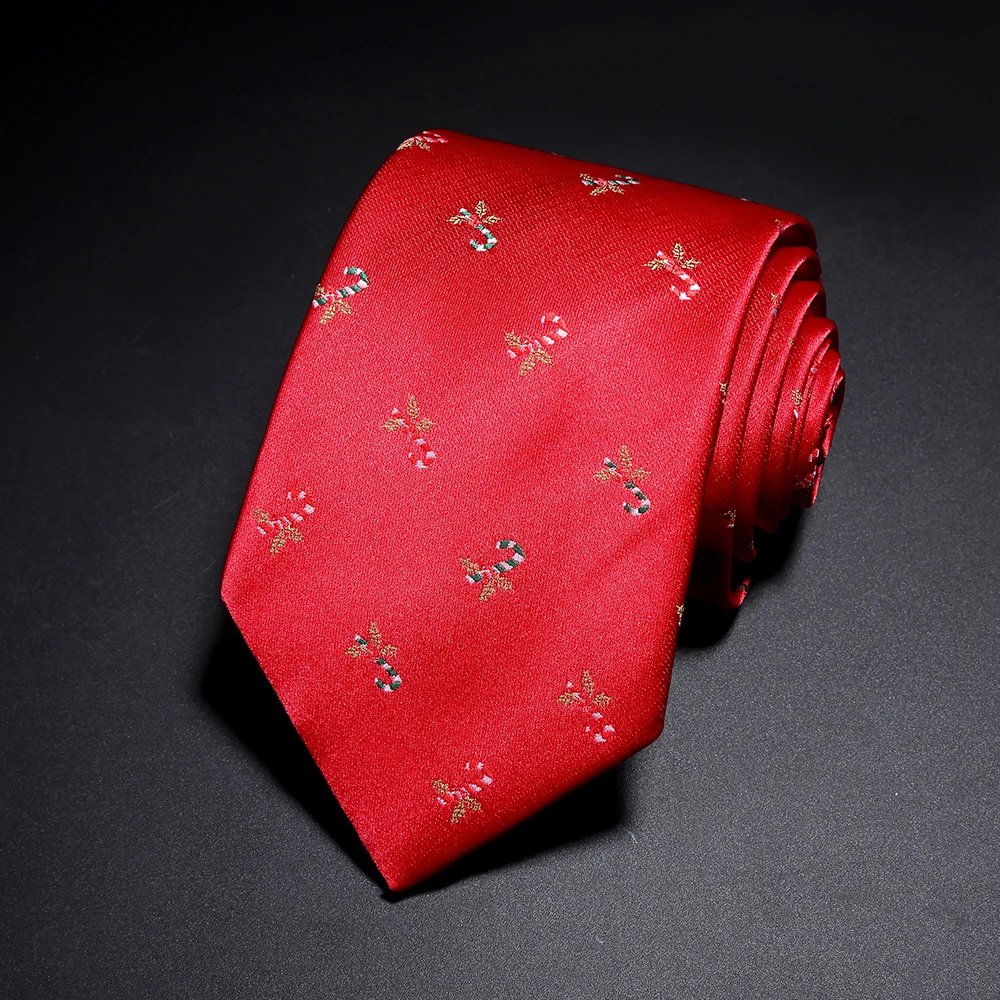 Gravata masculina de seda para natal, gravata para festival de natal, 8cm, vermelho, verde, azul, neve, santa, rena, jacquard, gravata de tecido para homens, gif de natal