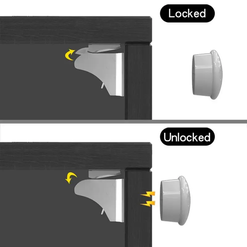 

Magnetic Child Lock Children Protection Baby Safety Lock Drawer Latch Cabinet Door Lock Limiter Children Security Locks