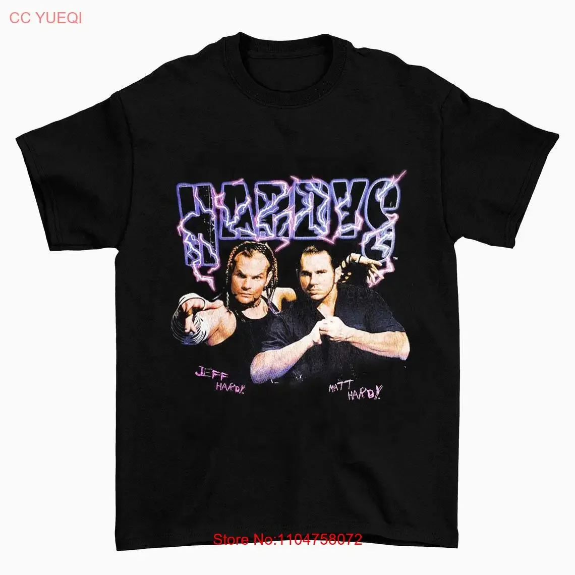 هاردي بويز تي شيرت أسود قطن لجميع المقاسات من S إلى 4XL EL471 عتيق مغسول أنيق غير رسمي ناعم للارتداء اليومي