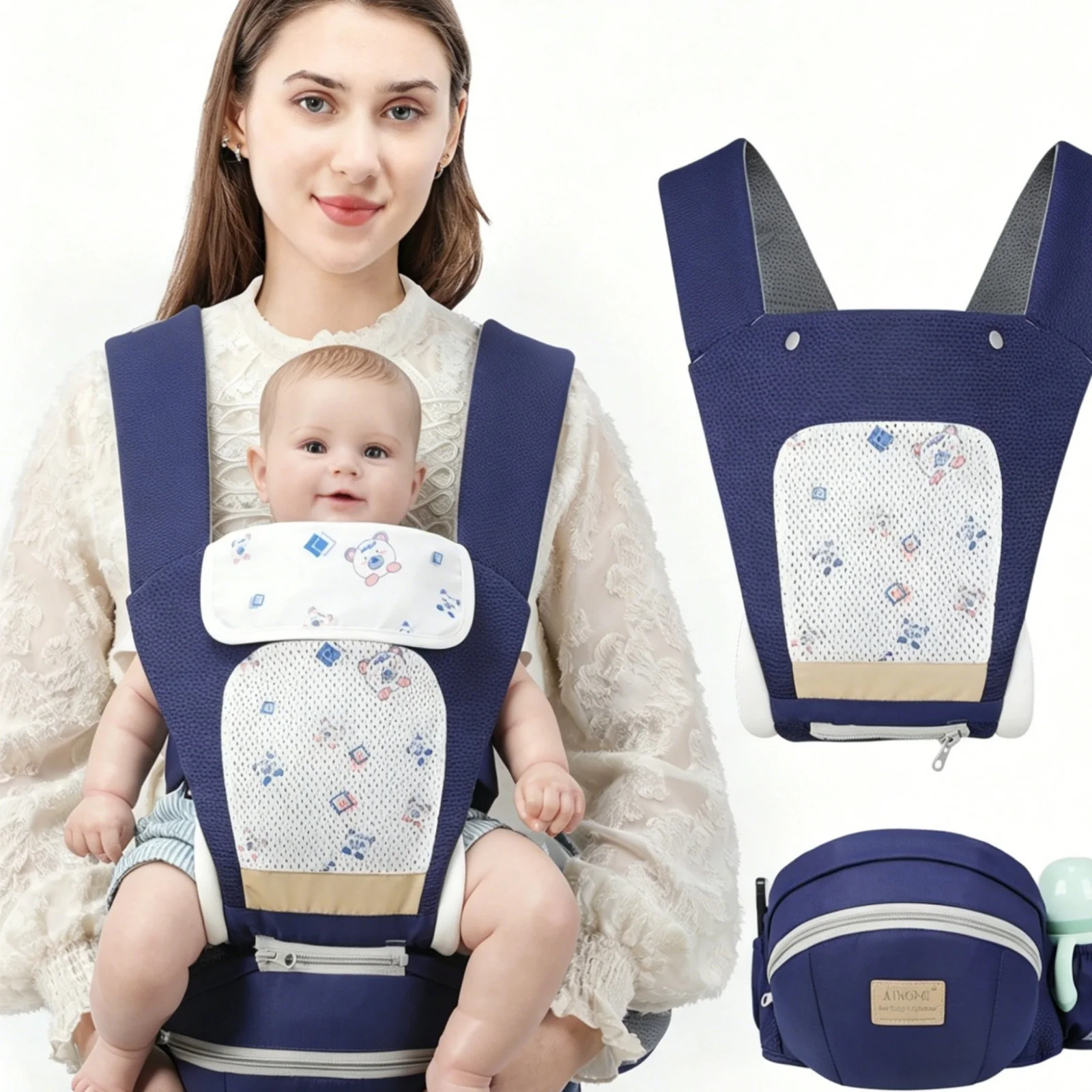 

Spring breathable maternal and infant travel carrier, infant carrier, essential for mother and infant travel, breathable mesh ma