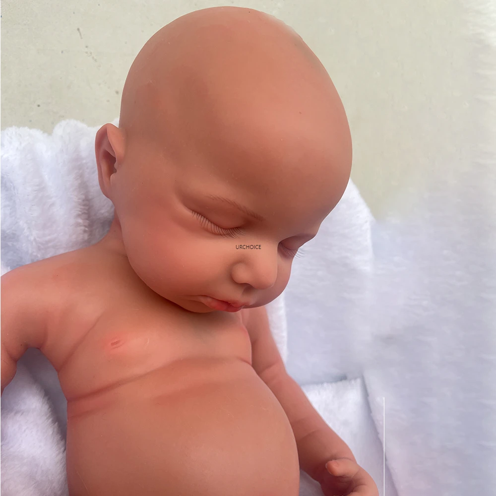 50cm 전신 솔리드 Handamde 실리콘 다시 태어난 아기 소녀 Loulou 소프트 터치 느낌 현실적인 빨 수있는 인형 어린이 장난감