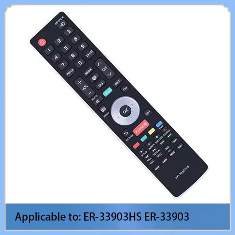 The ER-33903HS remote control is compatible with Hisense TV LHD32K360WSEU LTDN39K360WSGEU LTDN50K360WSGEU 50K220