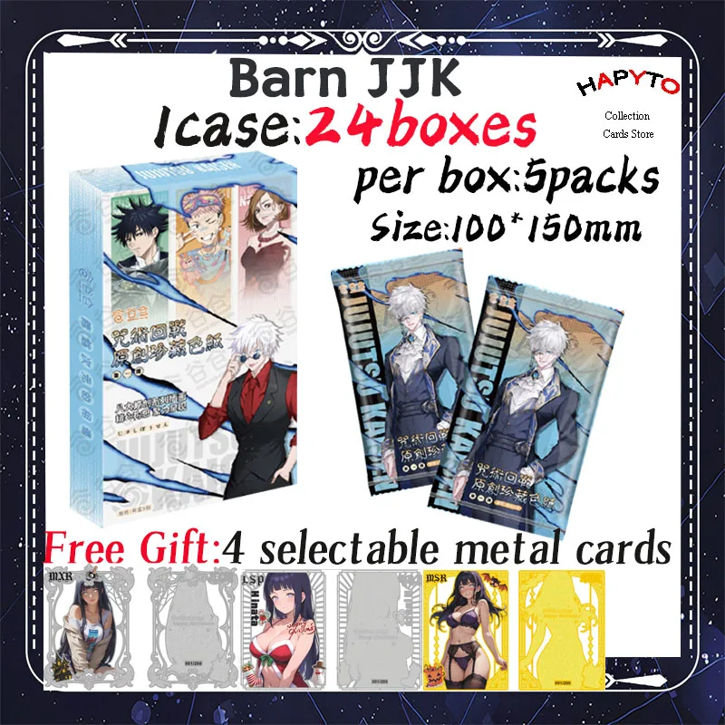 

2025 Newest Barn Jujutsu Kaisen Boards JJK Booster Box Gojo Satoru Nanami Sukuna Hobby Chrismas Gift