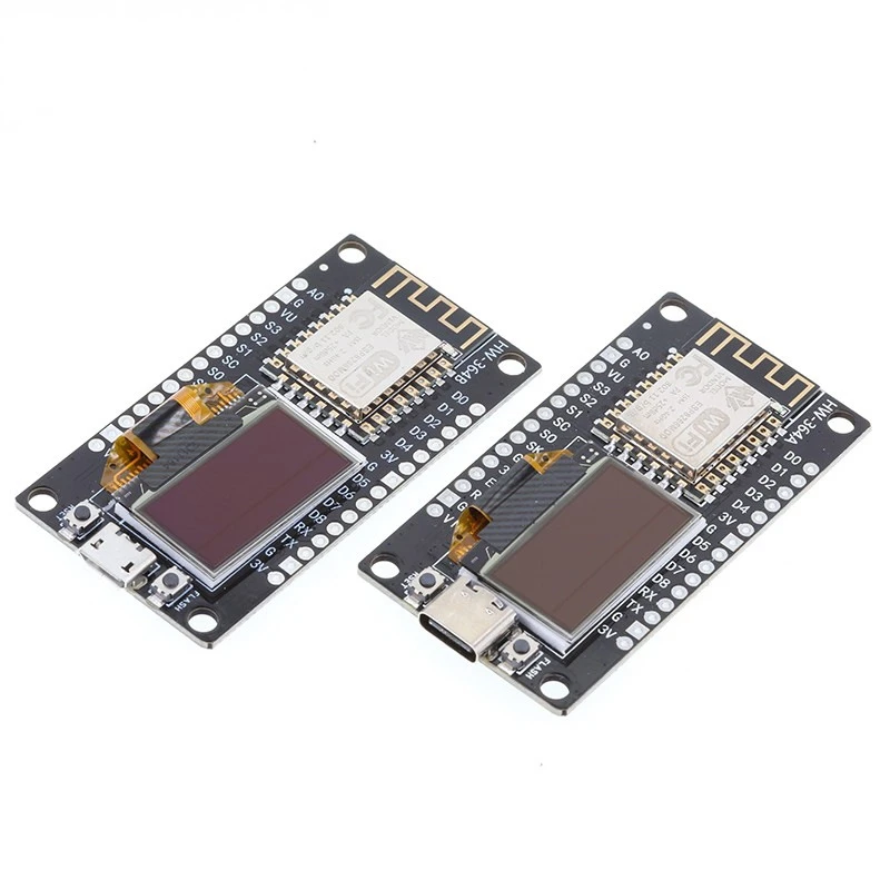 NodeMCU ESP8266 Development Board With 0.96 Inch OLED Display CH340G ESP-12F WiFi Module TYPE-C USB For Arduino/Micropython view 5