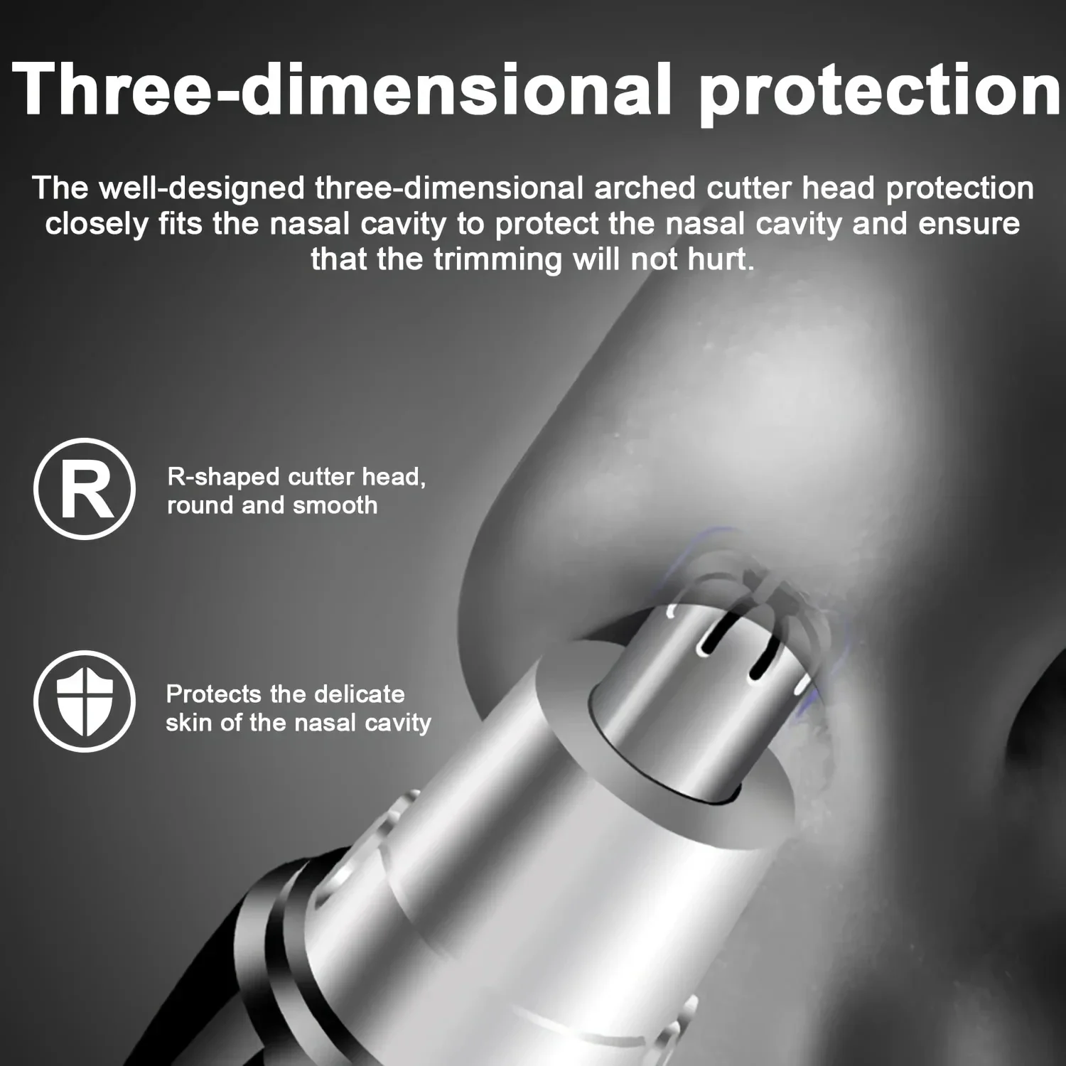 1 قطعة الكهربائية الأنف الشعر المتقلب الرجال ماكينة حلاقة الحلاقة النساء الأنف مقص الشعر سهلة التطهير المتقلب أداة حلاقة الشعر #4