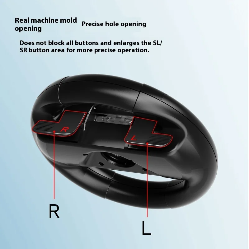 IINE L1198 For Switch2/1 Bracket Steering Wheel With Base Suction Cup Detachable Universal Racing LED Lights Parts
