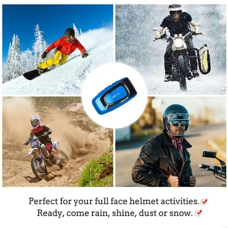 H37B Motorbike Wireless Headphone, 1000mAh puissant le casque violation du bruit pour excitation extérieure